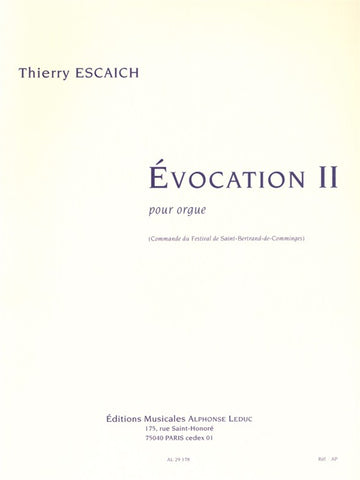 ESCAICH THIERRY - Evocazione II - Organo
