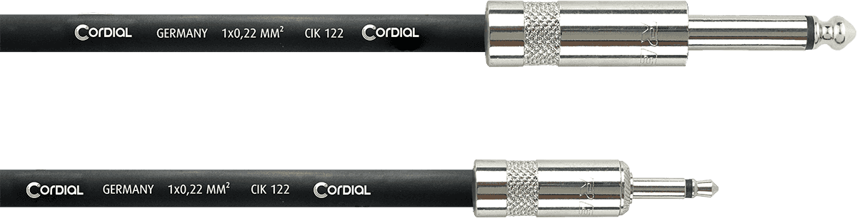 Cordial MODULAR PATCH CABLE JACK MINIJACK MONO 2 M
