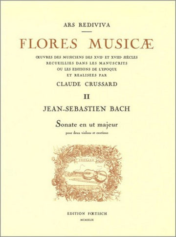 J.S. Sonate En Ut Majeur Pour Deux Violons Et Continuo