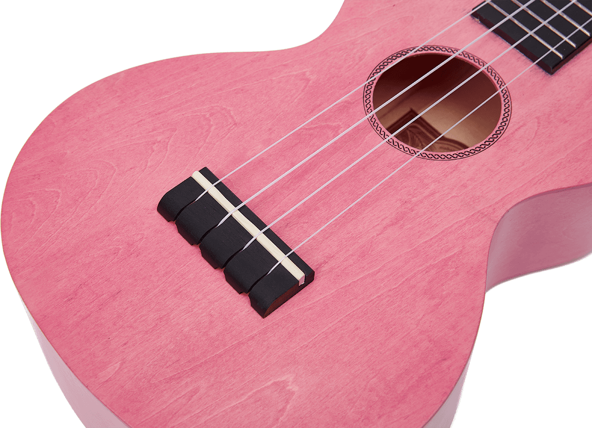 Ukulele Island Concert Coral Pink + Custodia