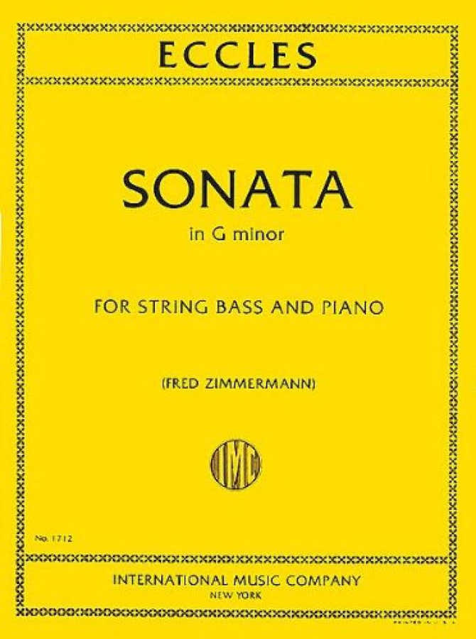 Eccles Henry - Sonata in sol minore - Contrabbasso e pianoforte