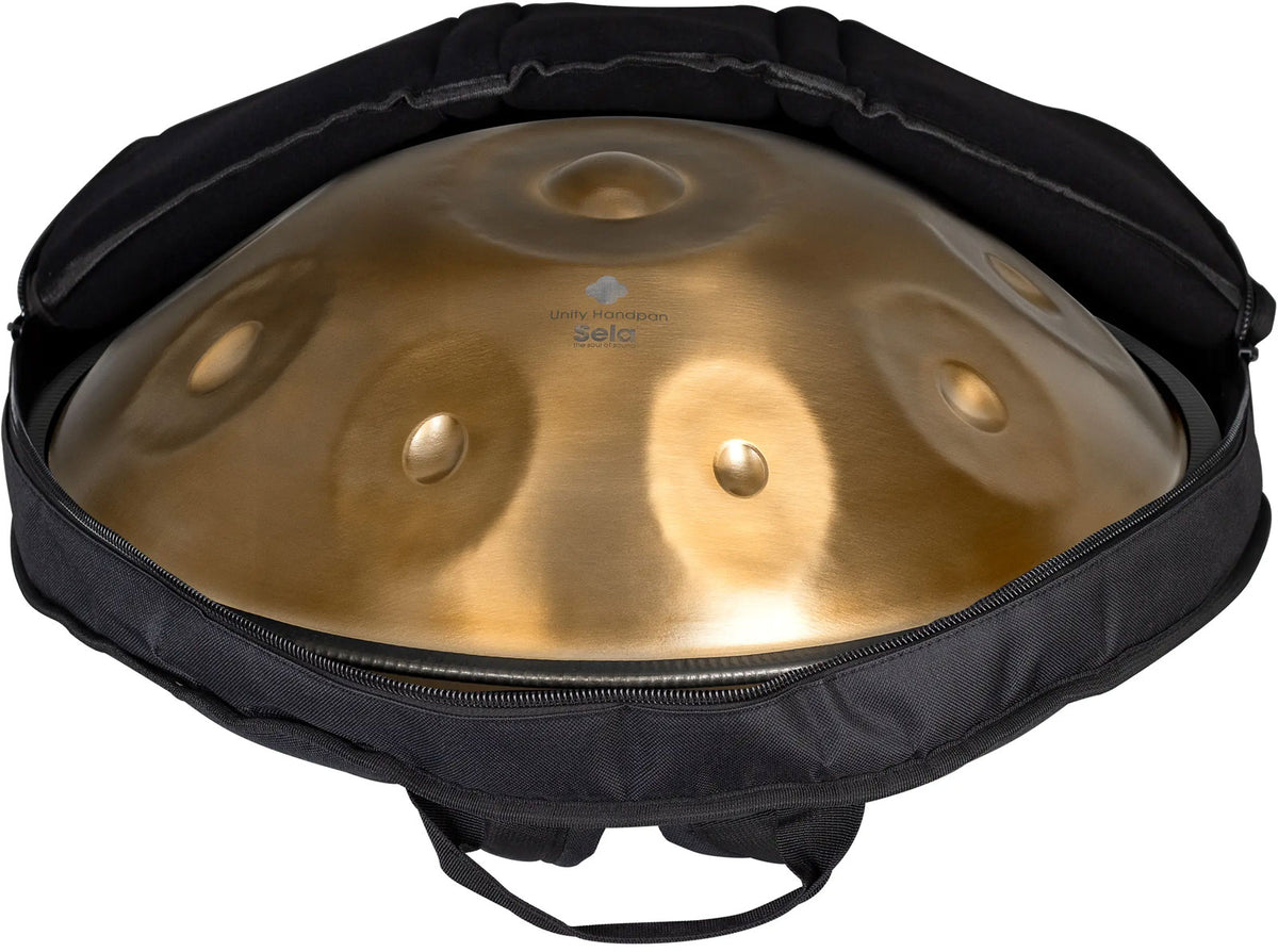 Unity Handpan B2 Amara Acciaio inox (432 Hz; custodia imbottita inclusa)