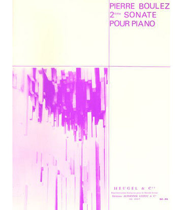 BOULEZ P. - SONATE N° 2 - PIANOFORTE