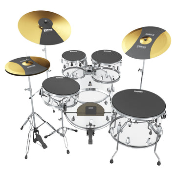 Set di sordine SoundOff Fusion 1/12/14/14 - 18 A 26 + Piatti