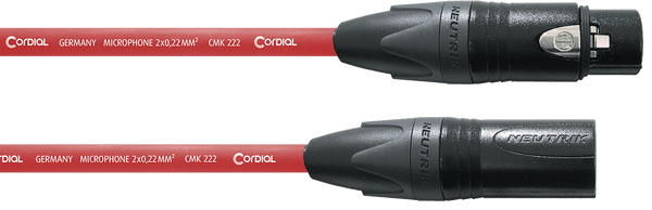 Cavo microfonico XLR 5 M Rosso