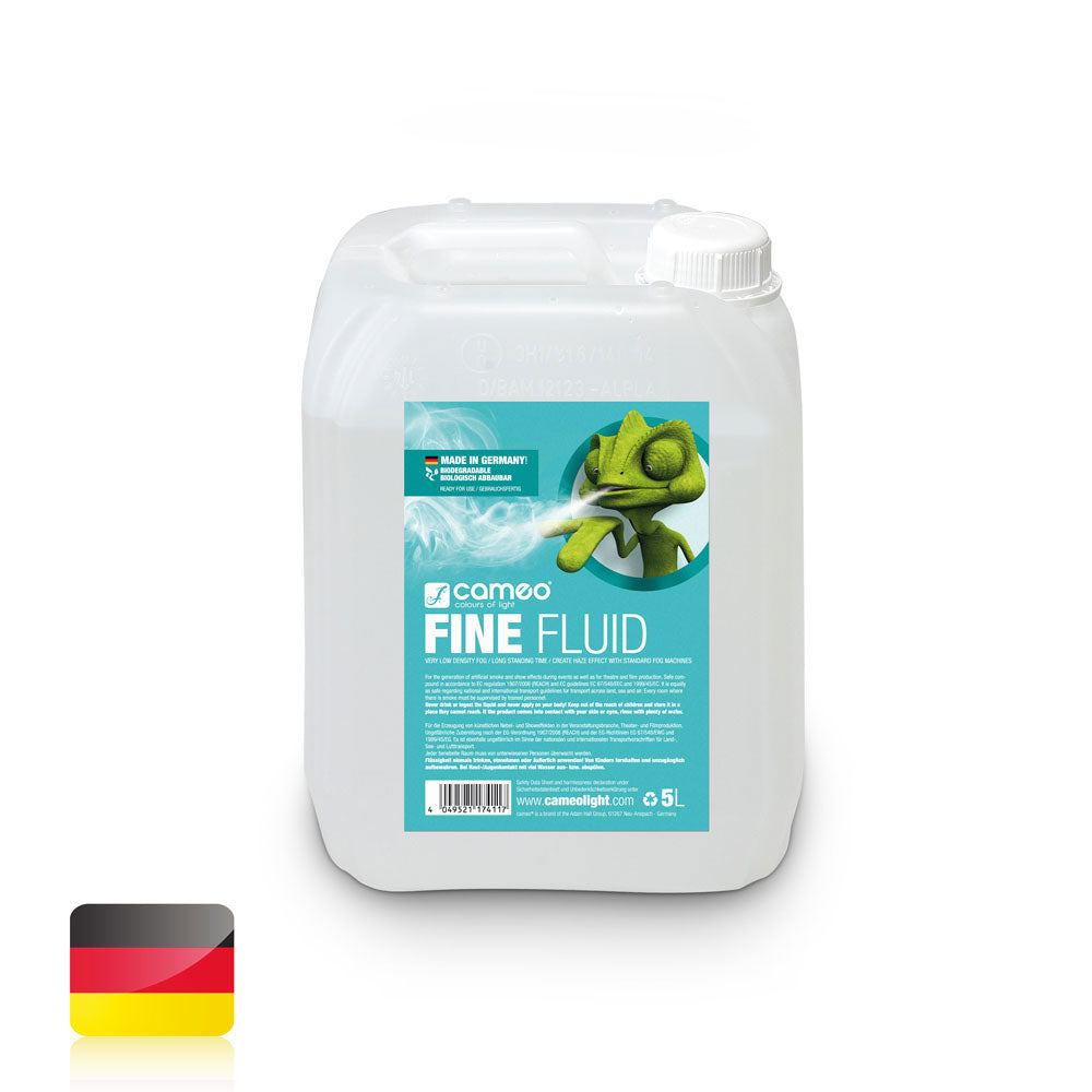 Cameo FINE FLUID 5L - LIQUIDO PER MACCHINE DA NEBBIA CON DENSIT MOLTO FINE E LUNGA DURATA - 5 L