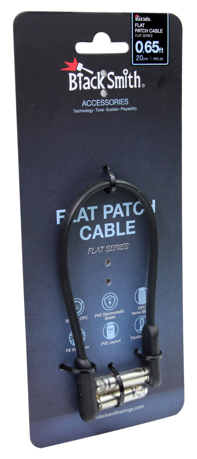 Cavo patch 0.20M Jack angolati