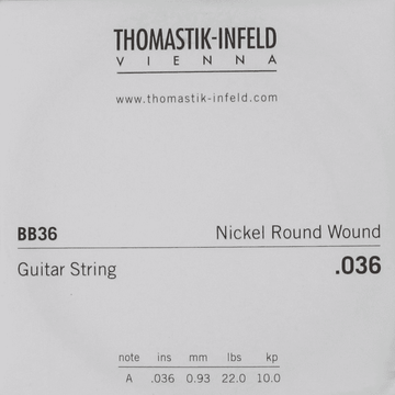 THOMASTIK STRINGS FOR ELECTRIC GUITARS STRINGS DETAIL.036
