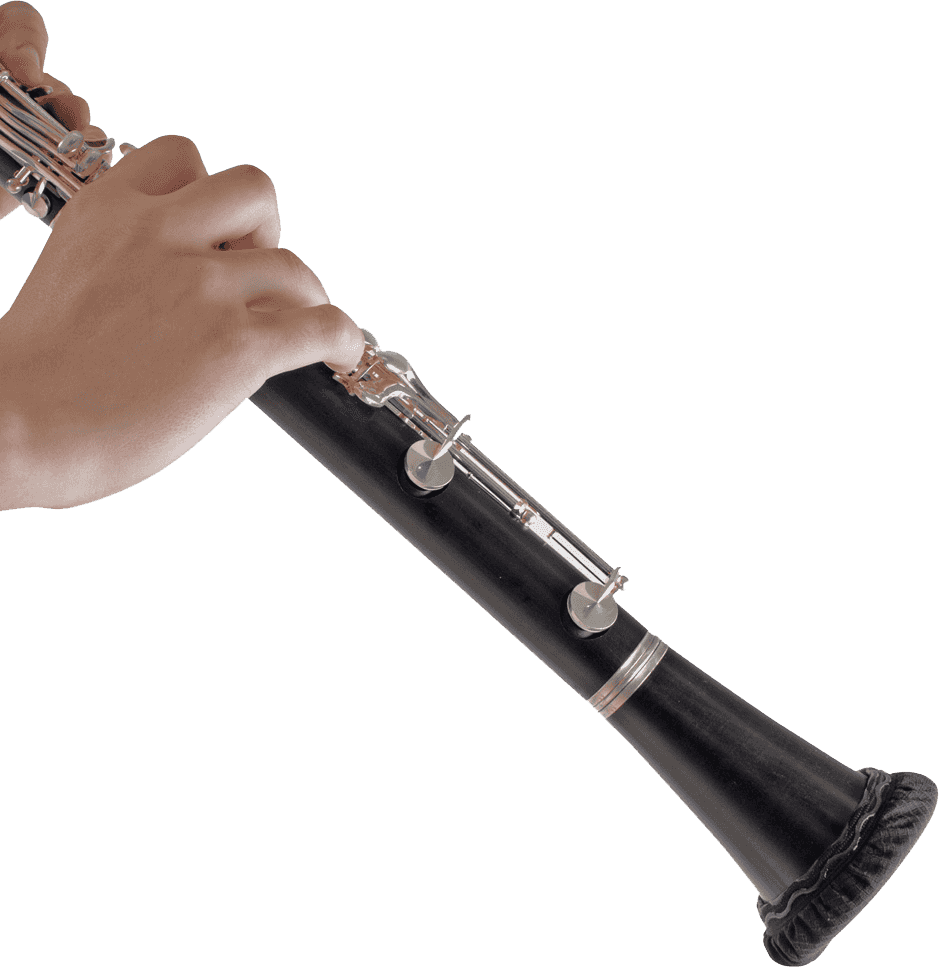 Maschera per campana antiproiezione per clarinetto