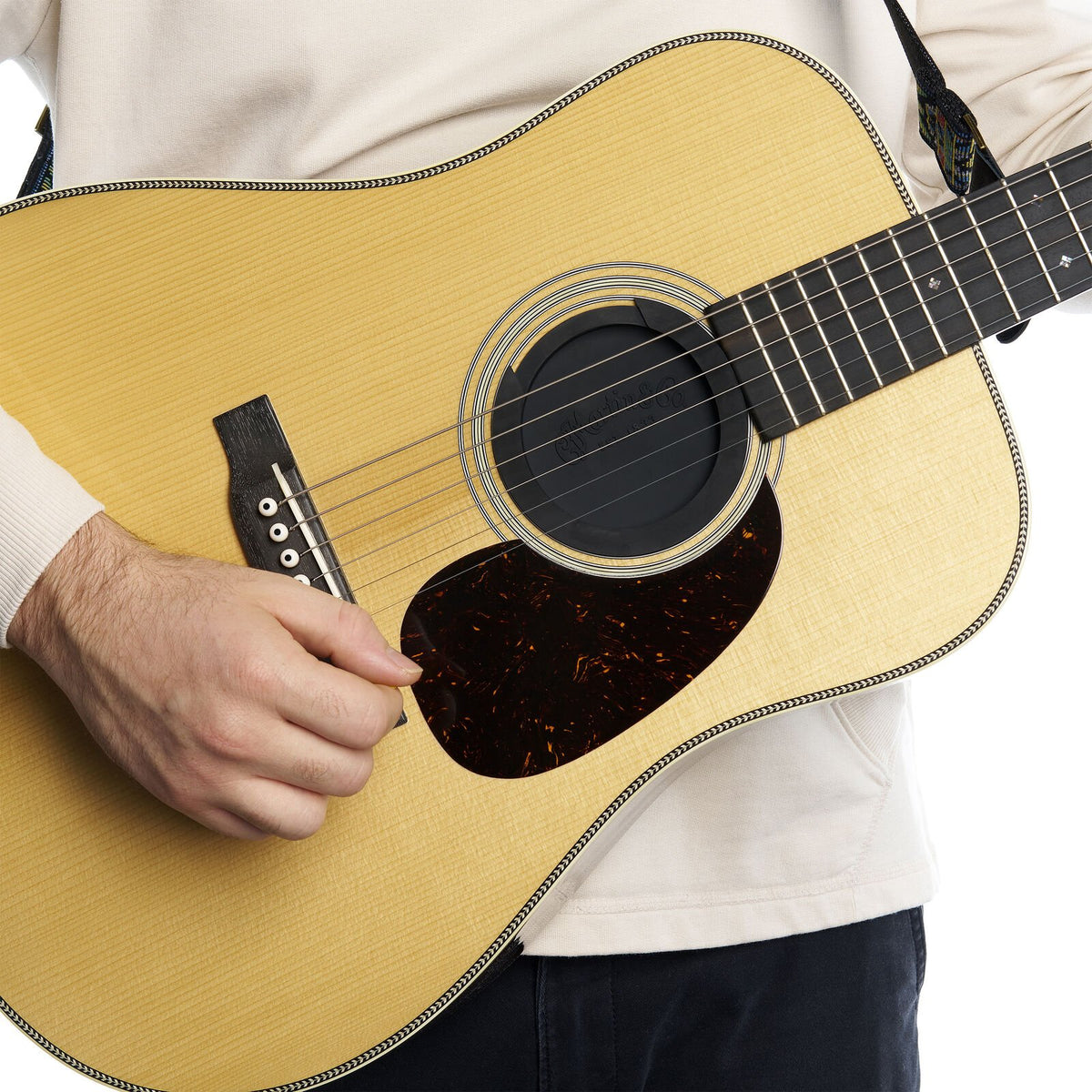 Soundhole cover for Dreadnought, Grand Performance, and Jumbo models
