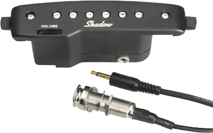 Shadow SH145 GOLD ACTIVE SOUNDHOLE HUMBUCKER WITH VOLUME CONTROL