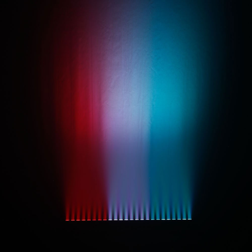 TRIBAR 400 IR - BARRA LED TRICOLORE (RGB) 24 X 3 W SCATOLA NERA CON TELECOMANDO A INFRAROSSI