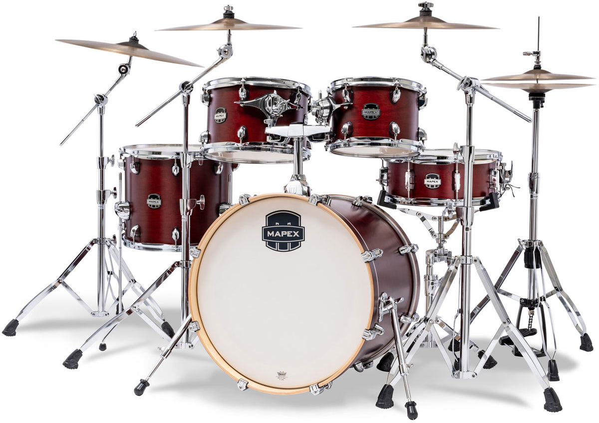 MARS MAPLE FUSION 5 FUSTI PER BATTERIA MERLOT SATIN