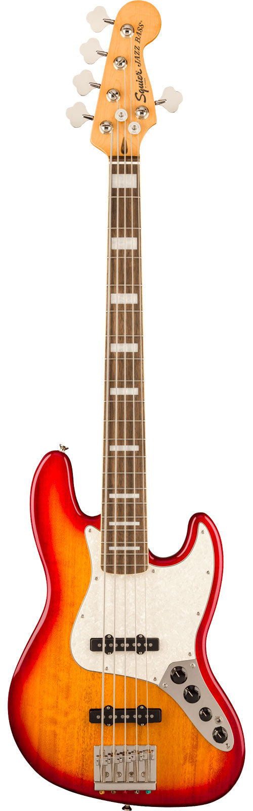 Classic Vibe Active '70s Jazz Bass V LRL White PLPG Sienna Sunburst - Ricondizionato