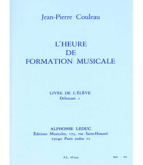 L'Heure De Formation Musicale Débutant Vol.1 (Élève) - Couleau