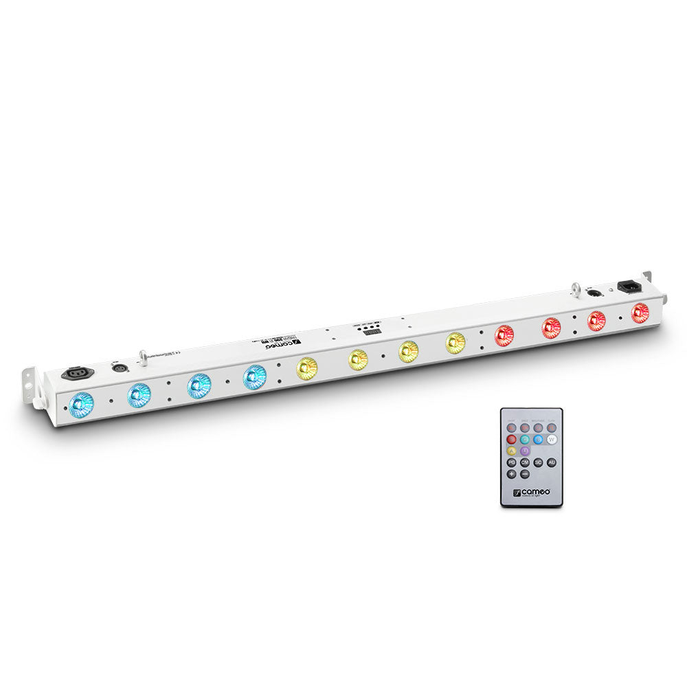 TRIBAR 200 IR WH - BARRA LED TRICOLORE (RGB) 12 X 3 W SCATOLA BIANCA CON TELECOMANDO A INFRAROSSI