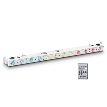 TRIBAR 200 IR WH - BARRA LED TRICOLORE (RGB) 12 X 3 W SCATOLA BIANCA CON TELECOMANDO A INFRAROSSI