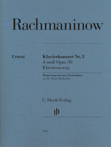 Rachmaninov S. - Concerto Pour Piano N°3 Re Mineur Op.30 - Riduzione per Pianoforte