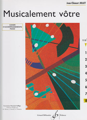 Jollet JEAN-clément - Musicalement Votre Volume 8 Accompagnamenti del professore