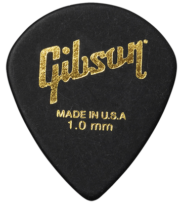 Plettri per chitarra Modern confezione da 6 neri 1.0mm plettri per chitarra
