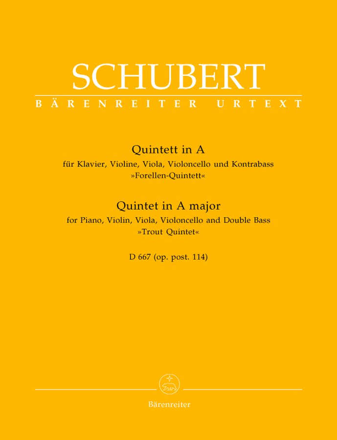 Schubert F. - Quintetto "La trota" in La maggiore D 667 (op.post.114)