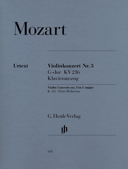 Mozart W.a. - Violin Concerto No. 3 G Major K. 216