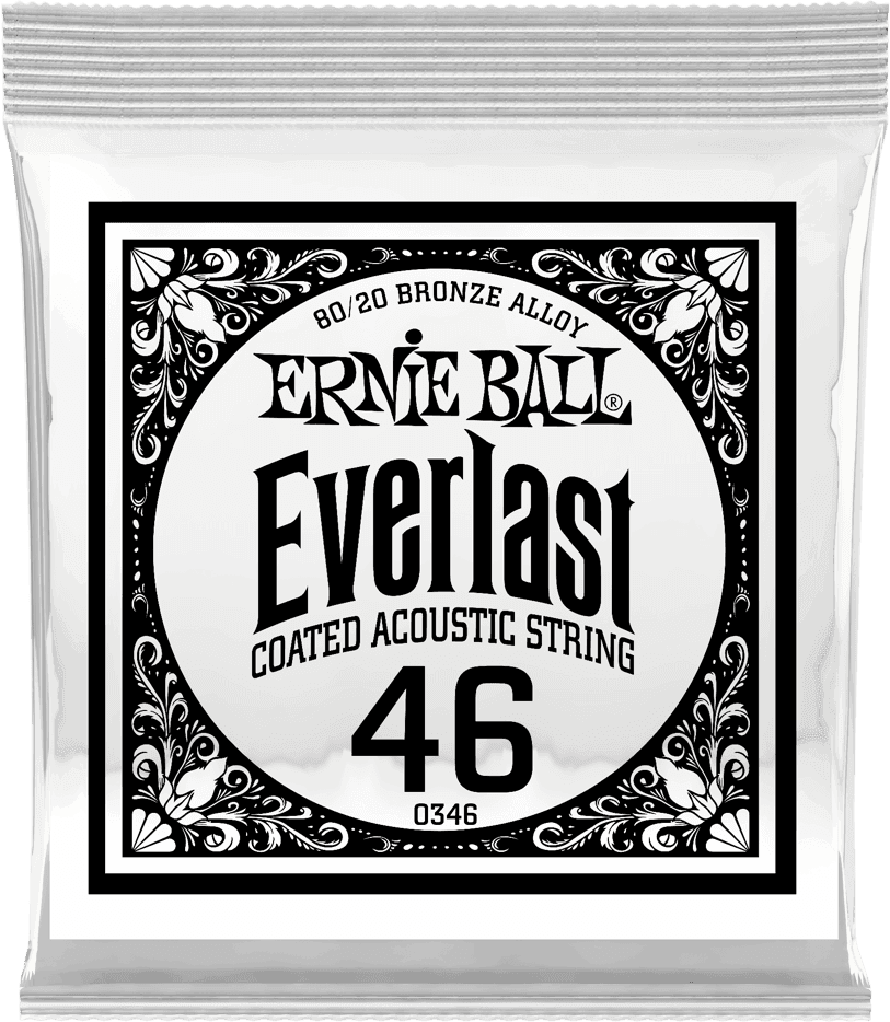 .046 EVERLAST COATED 80/20 BRONZE ACOUSTIC GUITAR STRINGS