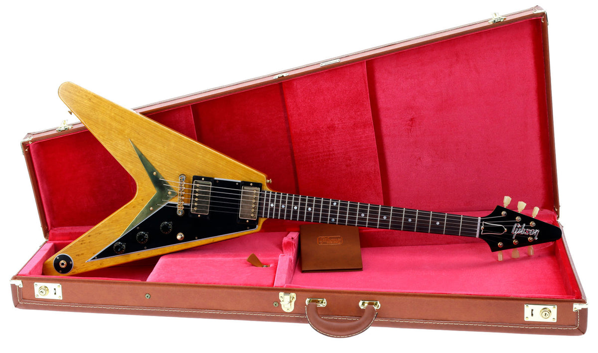 Flying V Korina 1958 Battipenna nero Naturale CS HRC #82997