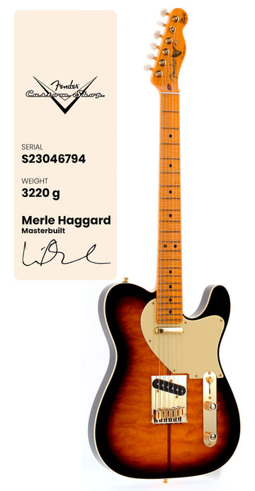 Telecaster Merle Haggard NOS Sunburst a 2 colori Signature Artist 2025