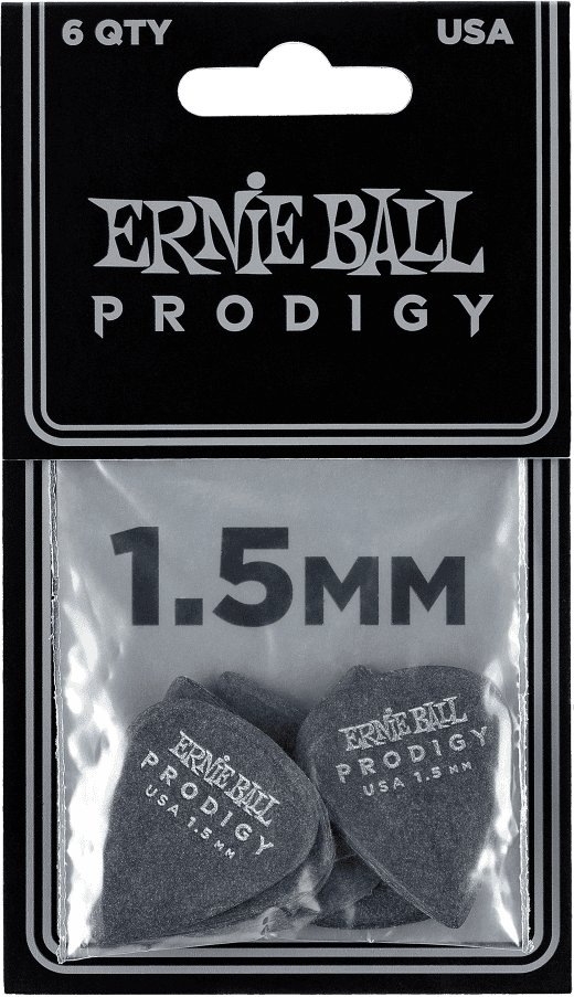 Plettri Prodigy Sacchetto Da 6 Neri 1,5Mm