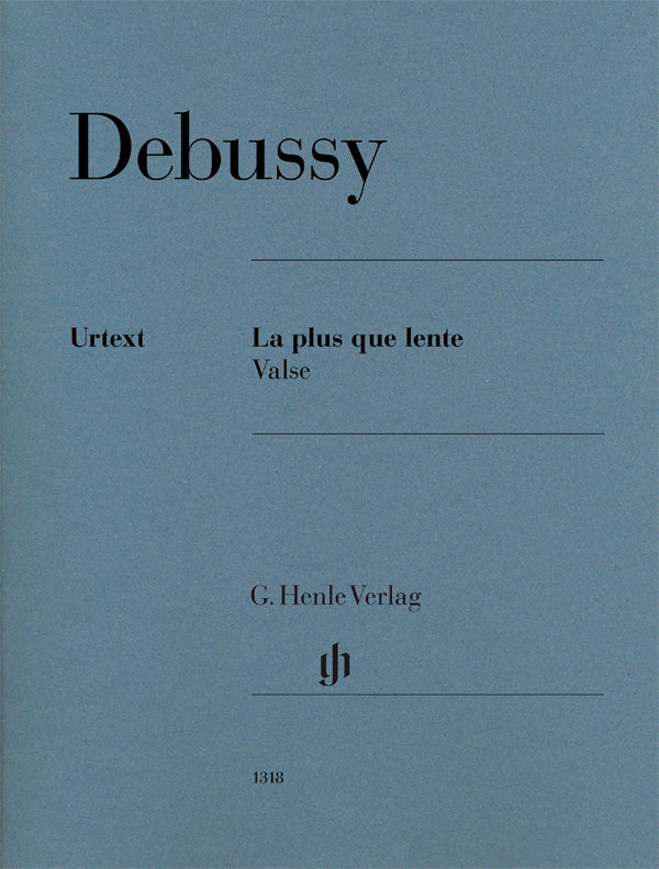 Henle Verlag Debussy Claude - La Plus Que Lente - Valse - Piano