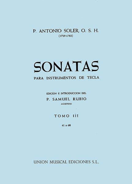 ANTONIO SOLER - SONATA VOLUME THREE - 3 - HARPSICHORD