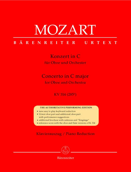 Moz W.A. - Concerto En Do Majeur Kv 314 (285D) - Hautbois Piano