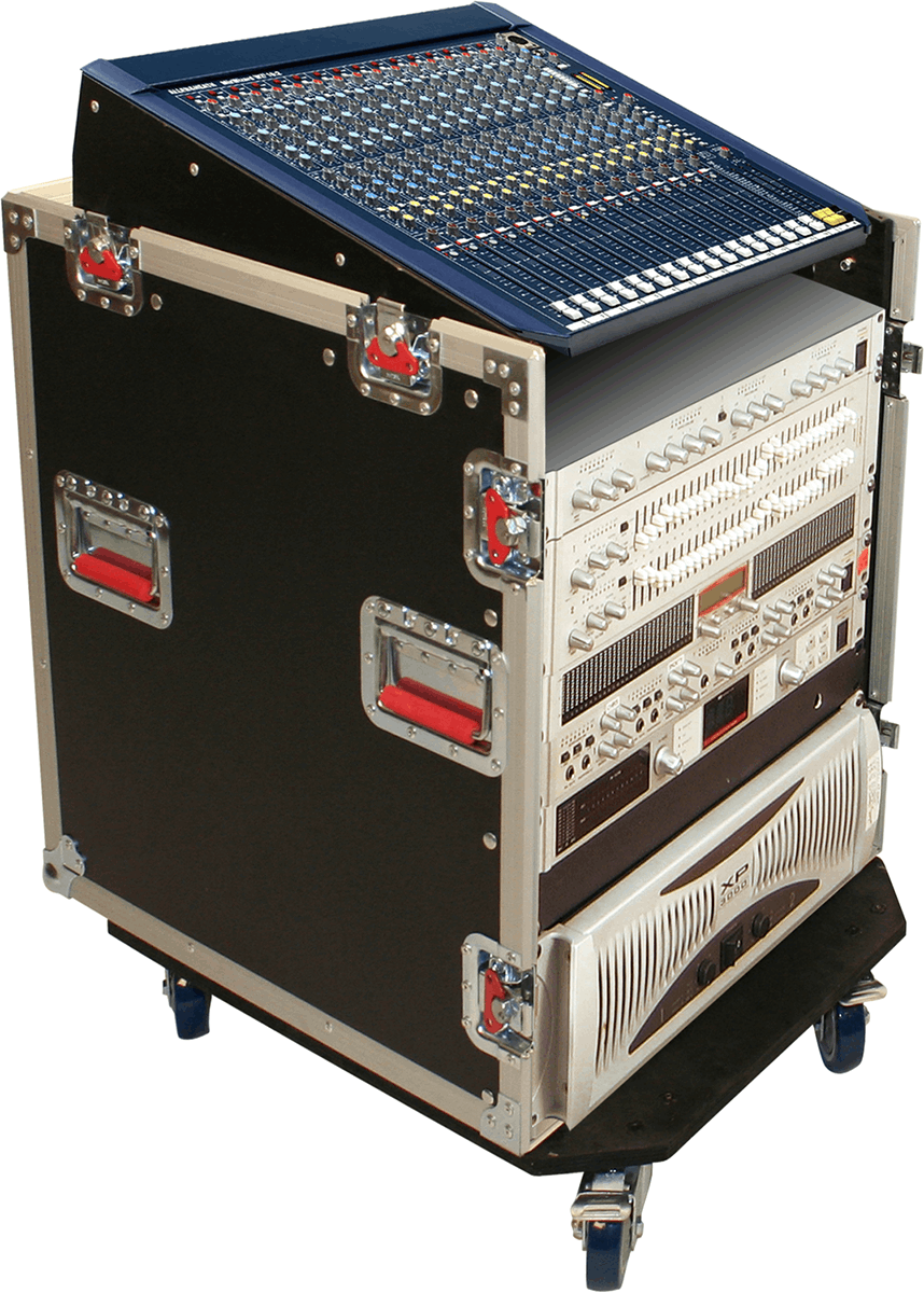 G-TOWER WOOD FOR 12U MIXING CONSOLE WITH INTEGRATED 12U RACK
