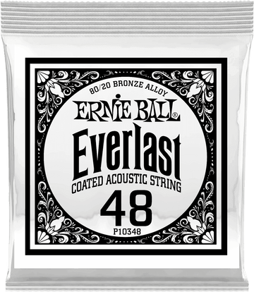 .048 EVERLAST COATED 80/20 BRONZE ACOUSTIC GUITAR STRINGS