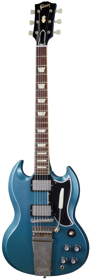 Sg Standard 1964 Riedizione con Maestro Ultra Light Aged Pelham Blue Cs Mlc