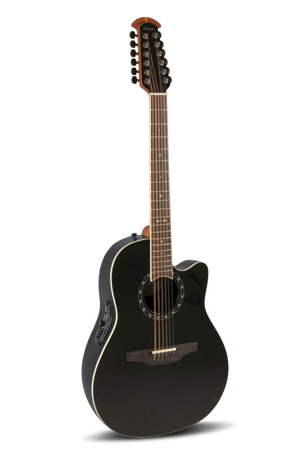 Chitarre Elettroacustiche Standard Balladeer Deep Contour Cutaway 12-String Nero