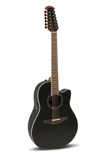 Chitarre Elettroacustiche Standard Balladeer Deep Contour Cutaway 12-String Nero