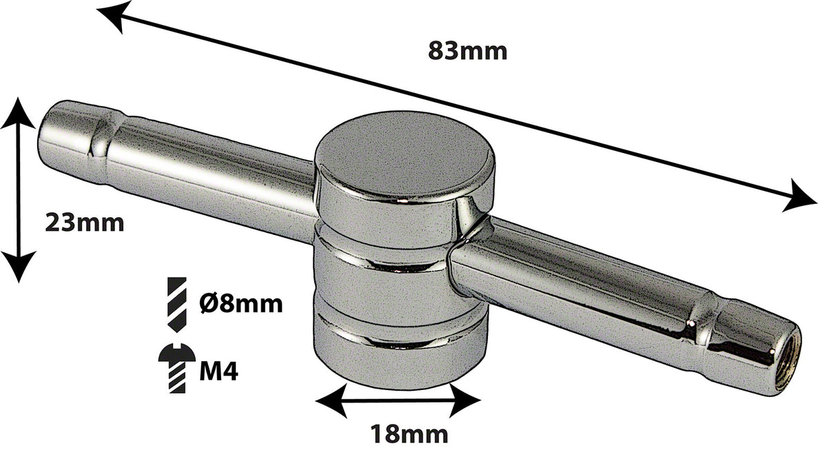 L10SD2 - BLOCCHETTO RULLANTE 6.5" - MONO-PUNTO (X1)