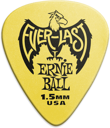 Plettri Everlast Bustina da 12 Giallo 1,5mm