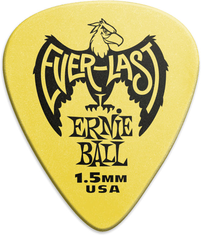 Plettri Everlast Bustina da 12 Giallo 1,5mm