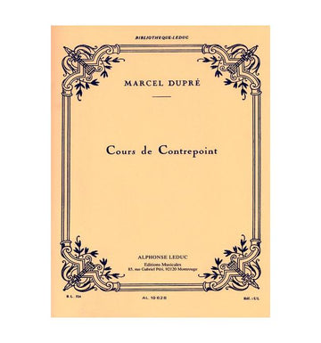 DUPRE MARCEL - COURS DE CONTREPOINT