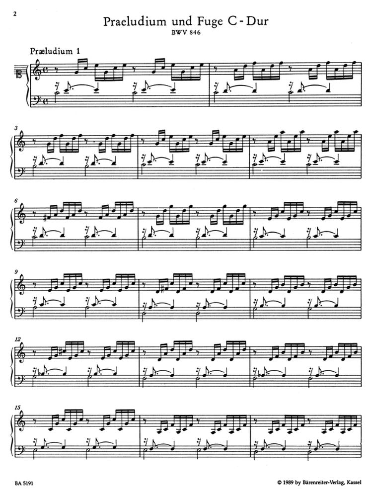 J.S. Bach - Il clavicembalo ben temperato I Bwv 846-869 - Clavicembalo