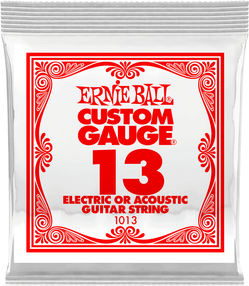 .013 PLAIN STEEL ELECTRIC OR ACOUSTIC GUITAR STINGS