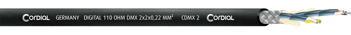 Cordial DMX REEL 2 PAIRS 0,22MM DOUBLE-SHIELDED - 100M