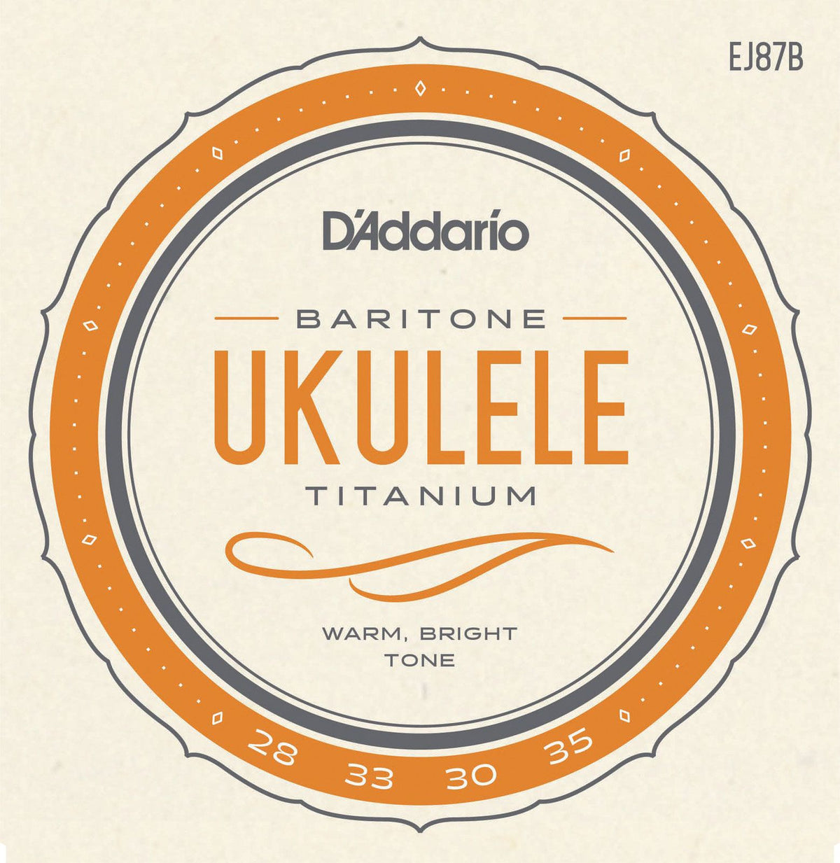 EJ87b Titanio Ukulele Corde Baritono