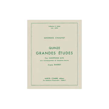 Chauvet - Grandes Études (15) - Saxophone
