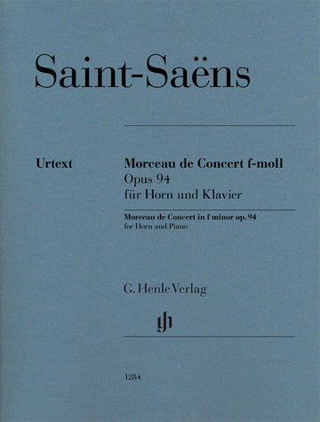 SAINT-SAENS CAMILLE - MORCEAU DE CONCERT IN F MINOR OP.94 - COR & PIANO