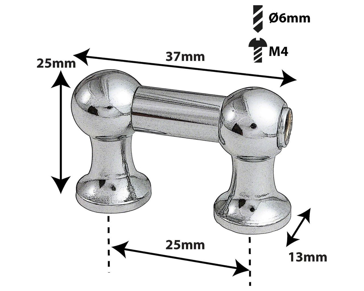 TL12S25B - BASS DRUM TUBE LUG - 25MM - SINGLE ENDED (X1)