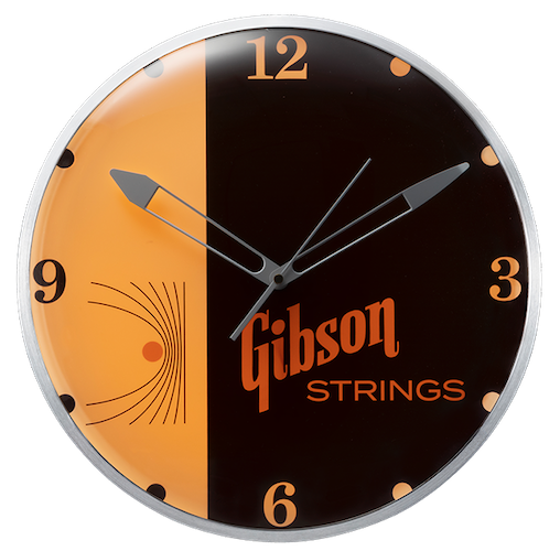 Home Office And Studio Gibson Vintage Lighted Wall Clock - Strings Sign